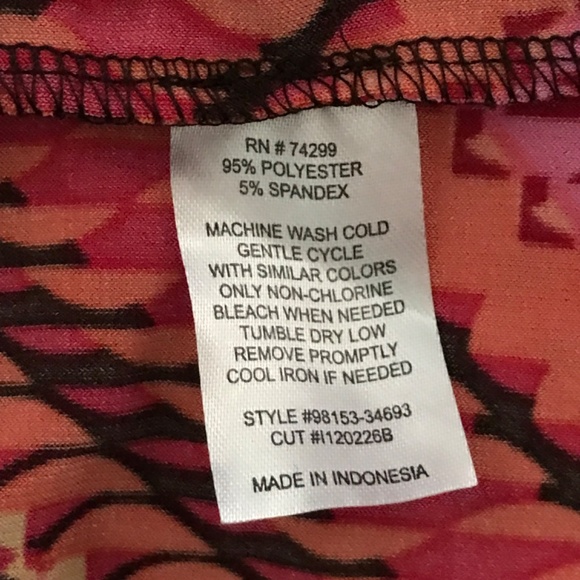 EN FOCUS Maxi Dress Pink Black Retro V Neck Kimono Sleeve Women’s Plus Size 14W - Picture 14 of 16